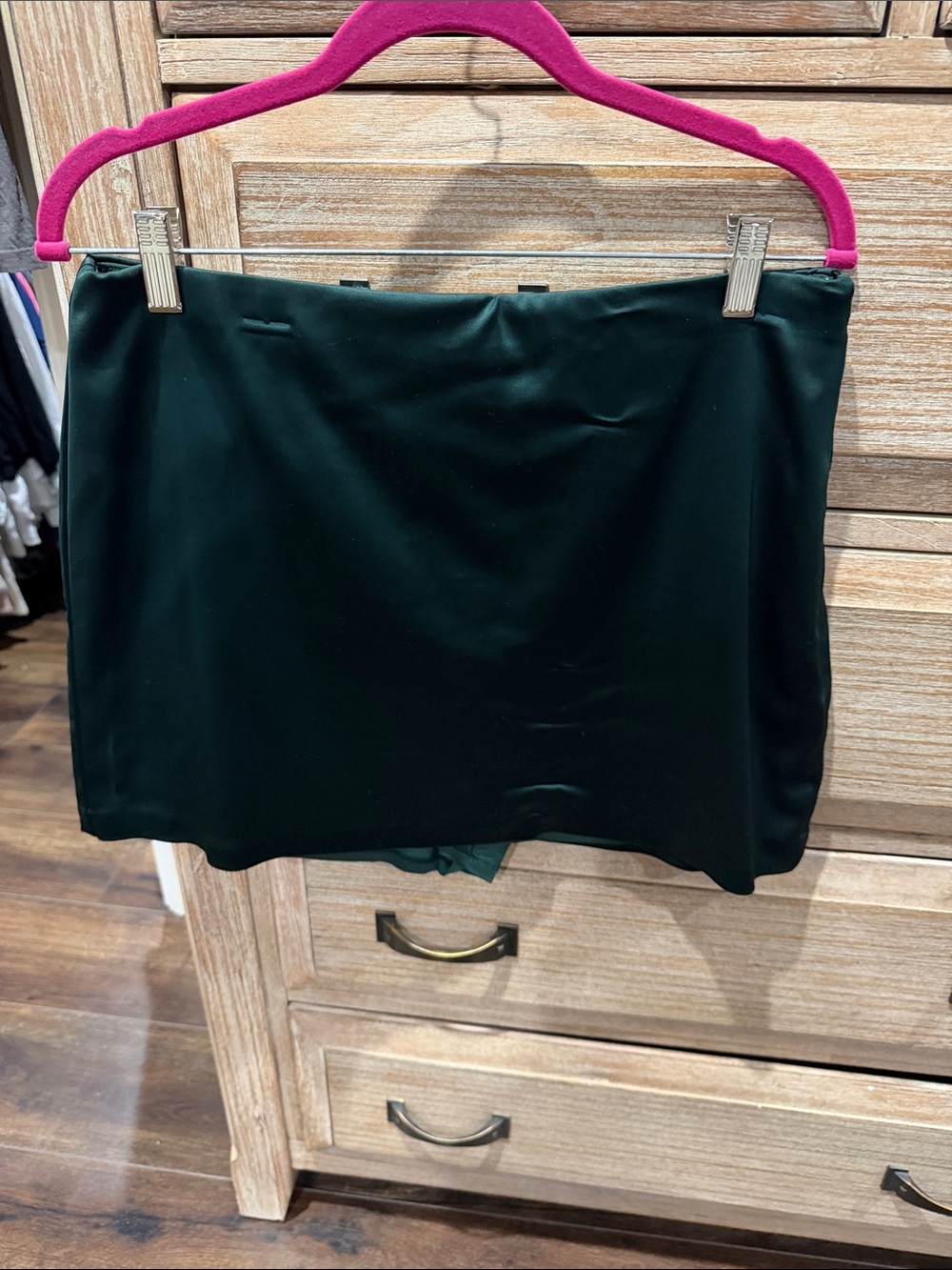 Abercrombie & Fitch Deep Green Stretch Mini Skort